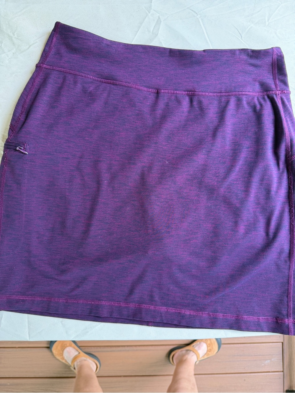 Duluth Trading Co NOGA  Purple Active Skort - Stretch Performance Skirt size M